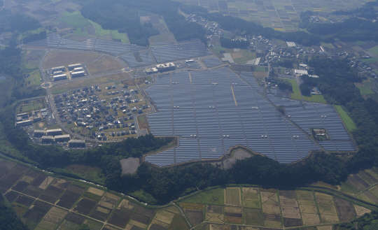 일본 미토뉴타운 메가솔라파크 전경.사진=LS산전 제공
